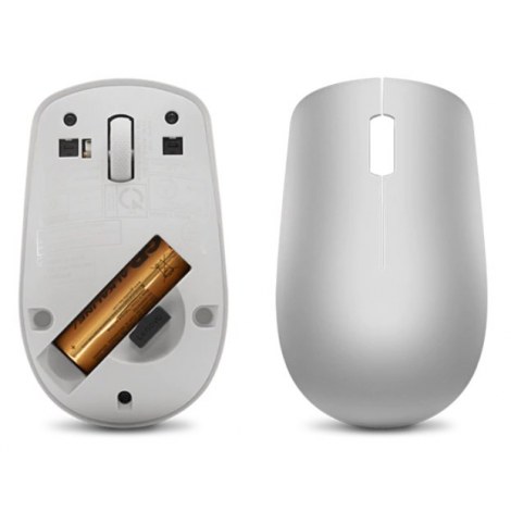 Lenovo | Wireless Mouse | 530 | Optical Mouse | 2.4 GHz Wireless via Nano USB | Platinum Grey | 1 year(s) - 3